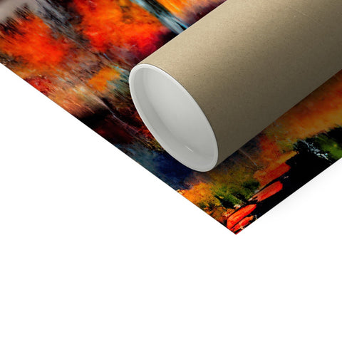 Paper roll wrapped around a roll of wrapping paper on a white toilet paper wrapper.