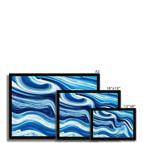 An ocean themed ceramic tile wall surrounded by sea waves.