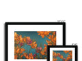 An art picture print of flowers, flowers and a couple of other items on the walls