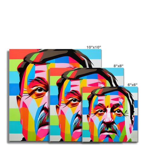 A painting with the word "Chavez" or "ChaVie," and