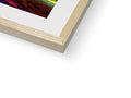 A softcover image of a picture in a frame with a painting hanging on it.
