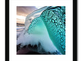 A photo in art prints of a large wave on the water.
