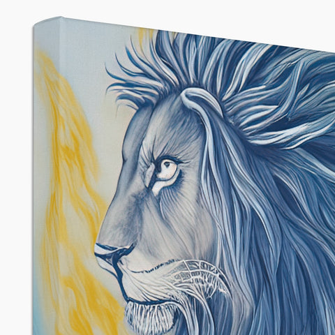 A lion standing next to a piece of cloth on the front of a book cover.