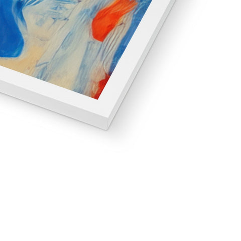 An art print on a white canvas of an abstract painting.
