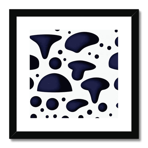 Simple Blue Wallpaper Pattern Framed & Mounted Print