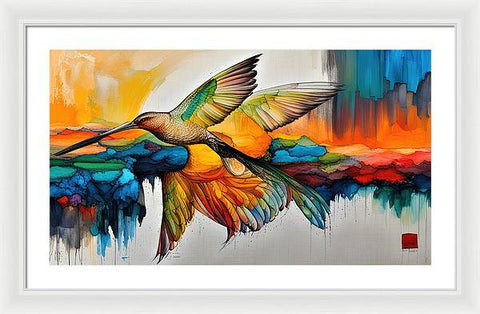 Abstract Cool Creative Bird Art - Framed Print