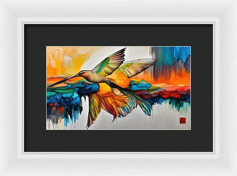 Abstract Cool Creative Bird Art - Framed Print