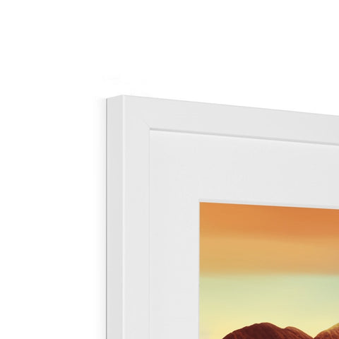 A picture frame with the sun is set against a background of a white screen.