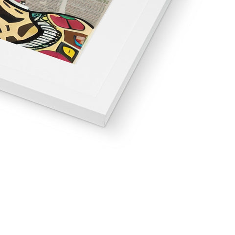 A softcover photo of a picture frame filled with fabric on a book.