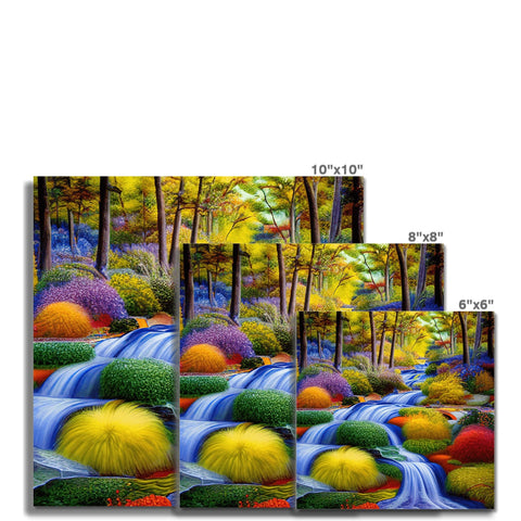 A place mat that holds a colorful and attractive ceramic tile picture.
