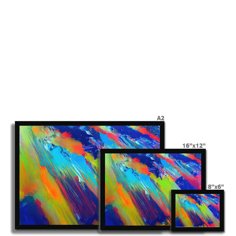 Several monitors display images in various colors on a TV room.