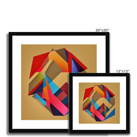 A number of picture frames with many colors, artwork, and prints.