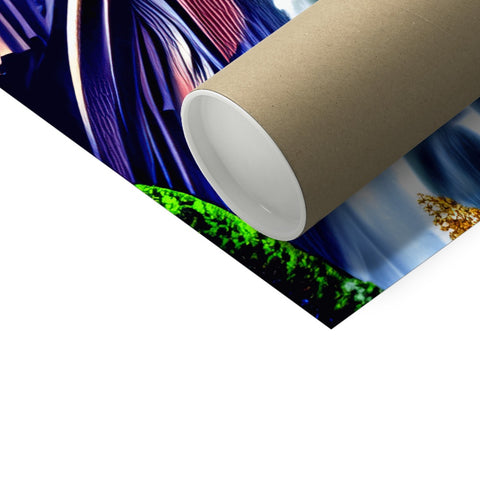 A towel rolls and a Tarp on the floor with different colours of paper in a