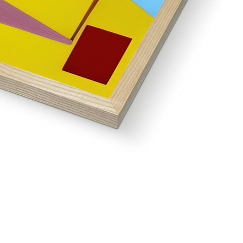 A colorful image of an abstract painting next to a painting in a book.