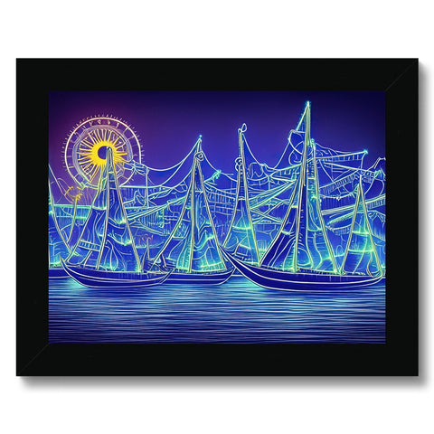 A group of sailboats sailing on the shore with many different colors, sailboats and
