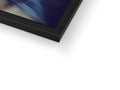 A picture frame on a display screen with a close up of a photo frame.