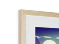 Wooden frames displayed with artwork on top of them.