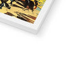 A softcover book on a frame with the title "The Comic Book Series" in