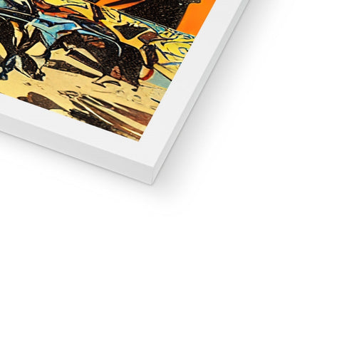 A softcover book on a frame with the title "The Comic Book Series" in