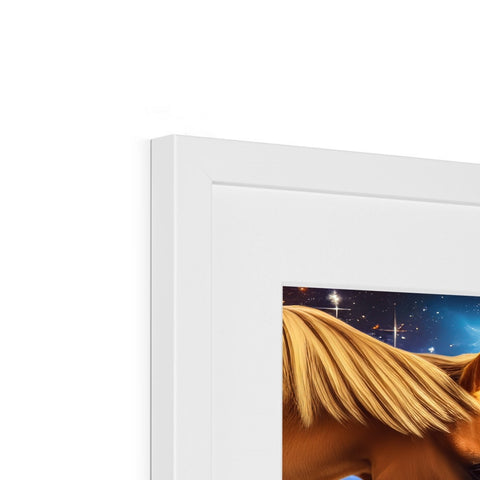 Firefox is displayed on a picture frame placed on top of the wall.