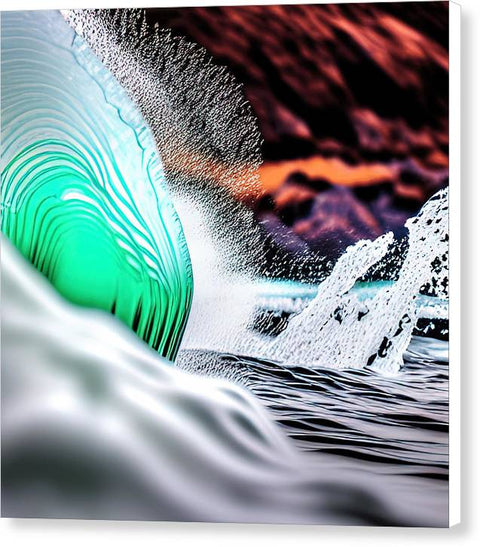 The Furious Wave - Canvas Print
