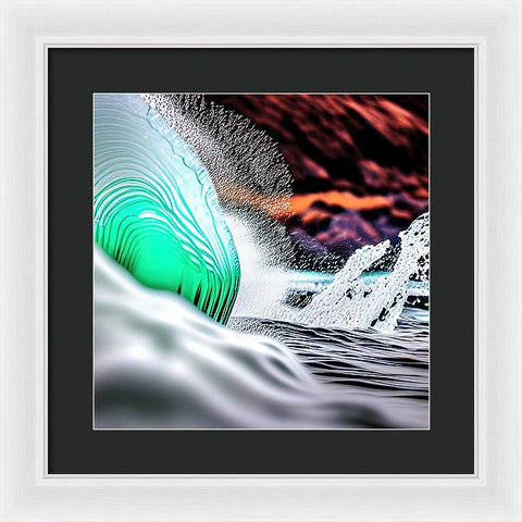 The Furious Wave - Framed Print