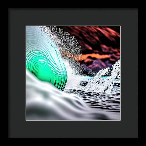 The Furious Wave - Framed Print