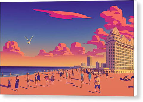 Beach Goes to the City - Canvas Print