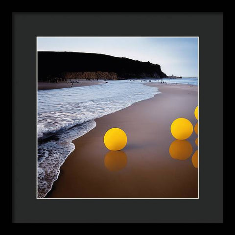 Luminous Lanterns in the Sea - Framed Print