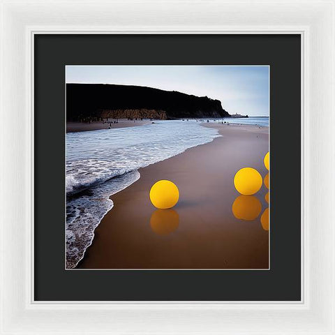 Luminous Lanterns in the Sea - Framed Print