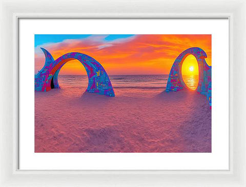 Sands of Colorful Memories - Framed Print