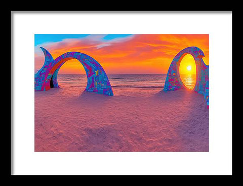 Sands of Colorful Memories - Framed Print