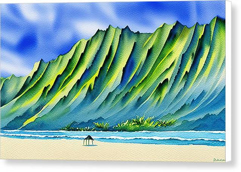 Sunflowing Beachscape - Canvas Print