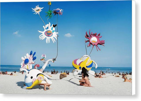 A Sunny Beach Day - Canvas Print