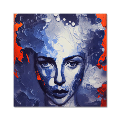 An aquarius art print is spray painted with spray paint.