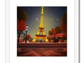 Artistic art prints of Paris, Paris buildings and the city skyline.