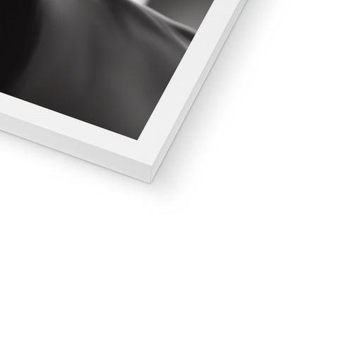 A white photo of a white background on a white photo frame.