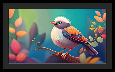 Bird Art 0013 - Framed Print