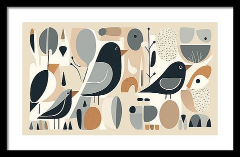 Bird Art 0032 - Framed Print