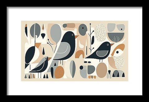 Bird Art 0032 - Framed Print