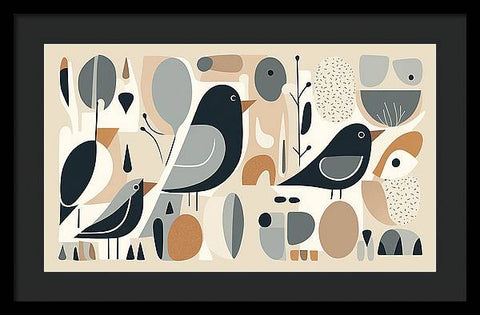 Bird Art 0032 - Framed Print