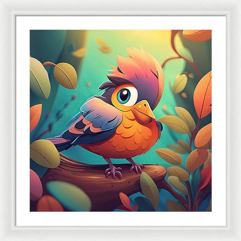 Bird Art 007 - Framed Print