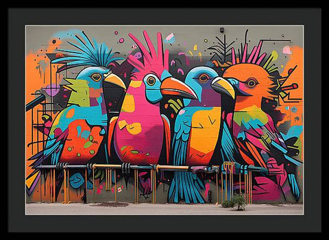 Bird Art 009 - Framed Print