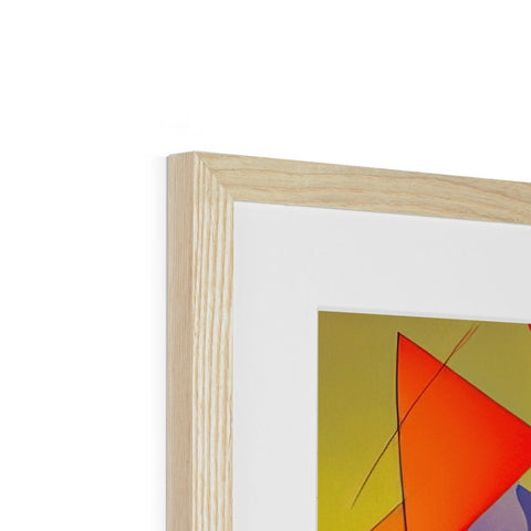 An image above is a picture frame hanging with a wooden frame.