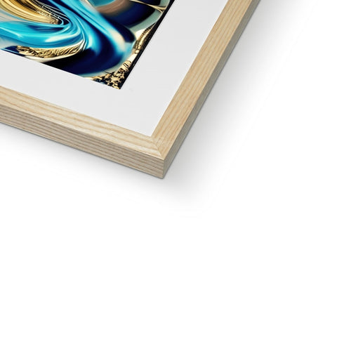 A softcover photo of a woman looking at a book in a picture frame  on