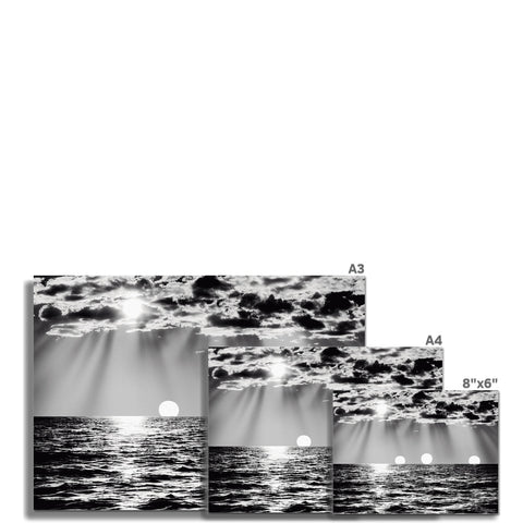 Four images of photographs lined up next to each other on a black and white photo cover