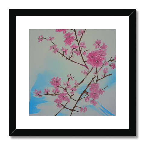 An Art print that pictures a blooming tree in the air.