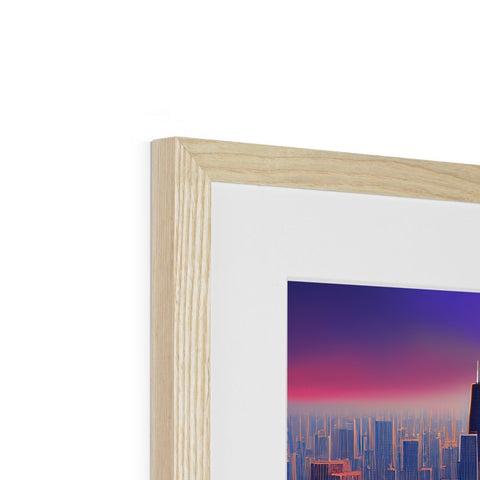 A photo is on a framed picture frame next to a wooden piece of wood.