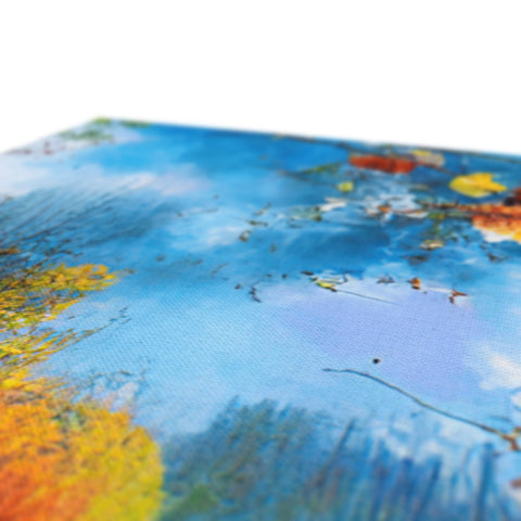 A colorful paper placemat on top of an image of the Earth
