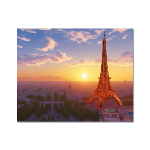 A mouse pad with a picture of the Eiffel Tower inside of it.